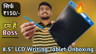 85quot LCD Writing Tablet Unboxing And Review  Digital Writing Tablet Rs 150 Only [upl. by Siari]