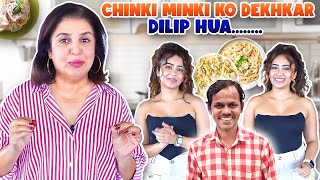 Chinki Minki Ko Dekh Kar Dilip Ko Laga Shock  FarahKhanK [upl. by Pius]