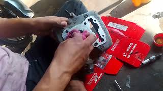 Hero CBZ Xtreme half engine assem motor Mechanic [upl. by Crockett]