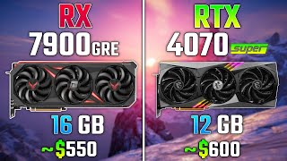 RX 7900 GRE vs RTX 4070 SUPER  R7 7800X3D  Test in 7 Games [upl. by Atsirhc]