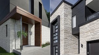 100 Elevation Wall Tiles Design 2024  Stone Wall Cladding  Modern House Exterior Wall Design Ideas [upl. by Yrrek]