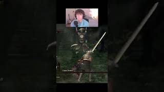 I tried fighting the Capra Demon in Dark Souls Darksouls gaming fromsoftware gamingmemes boss [upl. by Lehcim]