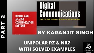 Unipolar RZ amp NRZDigital CommunicationBTech 5th SemLec2 [upl. by Tammara]