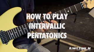 How to play intervallic Pentatonics [upl. by Attenyt]