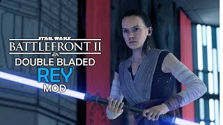 Rey’s DoubleBladed Lightsaber  Star Wars Battlefront 2 Mod [upl. by Iuqcaj]