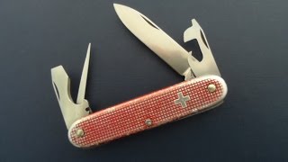 The First Victorinox ELINOX Pioneer Alox Swiss Army Knife [upl. by Norraf]