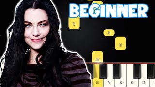 Evanescence  My Immortal  Beginner Piano Tutorial  Easy Piano [upl. by Aihsetan171]