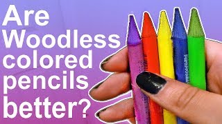 ARE WOODLESS COLORED PENCILS BETTER THAN REGULAR [upl. by Benenson]