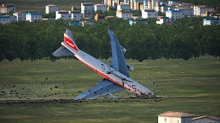 B747 Crashes After Takeoff Due to Cargo Error [upl. by Lotsyrk]