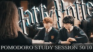 Hogwarts Library 📚 POMODORO Study Session 5010  Harry Potter Ambience 📚 Focus Relax amp Study [upl. by Harhay736]