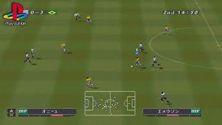 World Soccer Jikkyou Winning Eleven 4 PS1 Gameplay [upl. by Repohtsirhc]