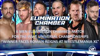 WWE Elimination Chamber 2024 6 Men Elimination Chamber  Fanmade Card Match [upl. by Akyeluz]