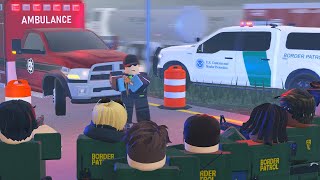 Fake Medics BREAK INTO The Border with guns  ERLC Liberty County Roblox [upl. by Eniamraj424]