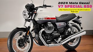 2024 Moto Guzzi V7 Special 850  This Timeless Icon Is Not Afraid to Embrace Modernity [upl. by Namreh538]