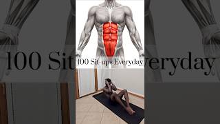 100 Situps Everyday🔥motivation weightloss homeworkout abs absworkout fitness shorts viral [upl. by Aivatnwahs]