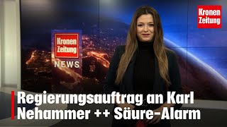 Regierungsauftrag an Karl Nehammer  SäureAlarm  kronetv NEWS [upl. by Atilef]