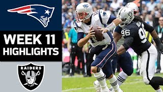 Patriots vs Raiders  NFL Week 11 Game Highlights [upl. by Butler]