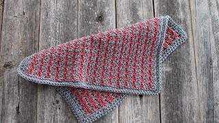 Houndstooth Stitch Cotton Dishcloth Tutorial Learn How [upl. by Danielle]