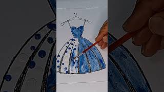 What color do mixed dresses make   Dress color mixing ✨🖌️🎨💯 drawing satisfying shorts [upl. by Areit]