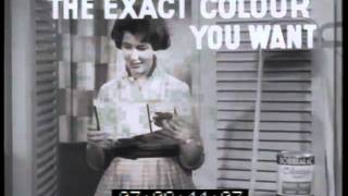 Robbialac colorizer paint 1960 TV commercial [upl. by Essila]