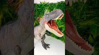 Indoraptor Vs T Rex Dinosaur Toys Battle [upl. by Otreblanauj13]