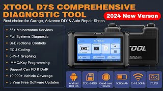 XTOOL D7S OBD2 Scanner Review  2024 Newest Bidirectional Scan Tool [upl. by Airemahs]