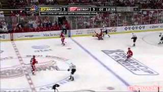 Niklas Kronwall Hits Teemu Selanne [upl. by Kial800]