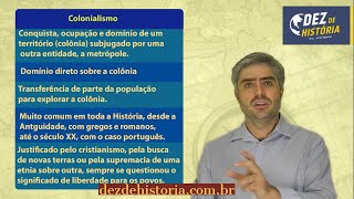 Dicionário de História Colonialismo definição e aplicações [upl. by Daile]