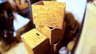 Simple OSB storage Boxes [upl. by Hazeghi193]