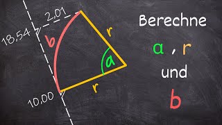 Kreisbogen berechnen [upl. by Ojillib396]