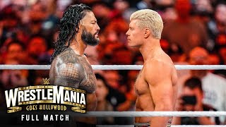 FULL MATCH  Roman Reigns vs Cody Rhodes — WWE Universal Championship Match WrestleMania 39 Sunday [upl. by Ellenej]