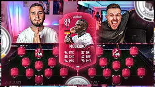 PLAYER OF THE WORLD MOUKOKO SQUAD BUILDER BATTLE 🔥🔥 GamerBrother FIFA 23 SBB [upl. by Dwaine]