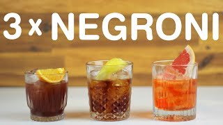 3 x Negroni Recipes Compared for Negroni Week [upl. by Dearr]