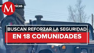 La Sedena instaló 4 cuarteles para reforzar la seguridad en Zacatecas [upl. by Nivrag779]