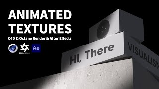 C4DampAE Tutorial How to Use Animated texture in Cinema 4D amp After Effects [upl. by Keegan691]