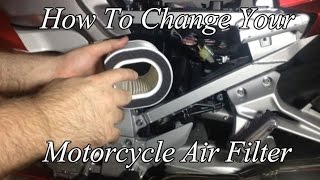 How To Change The Air Filter On Your Motorcycle Yamaha FJR 1300 ES [upl. by Laurena]