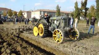 Aratura con trattori testacalda Landini Orsi alla Fiera di San Simone 2011 a Mirabello FE [upl. by Yancey]