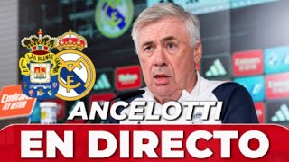 UD LAS PALMAS  REAL MADRID  ANCELOTTI rueda de prensa en DIRECTO [upl. by Imac]