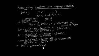 Interpolation  Approximating functions using Lagrange Interpolation [upl. by Evelina818]