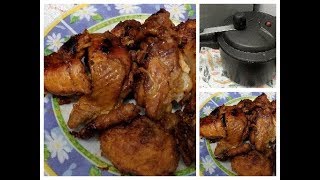 frango assado na panela de pressão sem óleo em poucos minutos pronto😋 [upl. by Yarised]