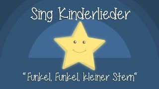 Funkel funkel kleiner Stern  Schlaflieder zum Mitsingen  Sing Kinderlieder [upl. by Aterg265]