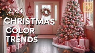 Top 10 Christmas Decor Color Trends for 2024 You MUST Try  Unique Ideas for a Festive Home [upl. by Pages859]