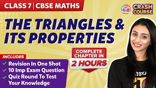 The Triangles and its Properties in 2 hours  Class 7  CBSE Maths [upl. by Maclay]