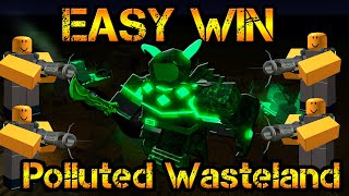 Easy Win Polluted Wasteland Roblox Tower Defense Simulator [upl. by Josselyn]