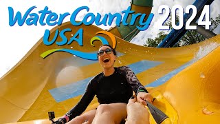 VLOG Water Country USA 2024 FULL TOUR  Colossal Curl Aquazoid Amped Big Daddy Falls amp More [upl. by Moise606]