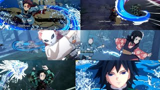 All Water Breathing FormsDemon Slayer The Hinokami Chronicles [upl. by Siravrat]