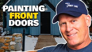 How To Paint Your Front Door In One Day How to paint a door DIY Door painting tips [upl. by Giacopo]