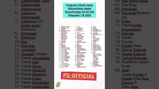 DAFTAR PROGRAM STUDI PA PK 2022 shorts [upl. by Yaras]