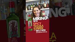 How To Make a Spicy Tequila Sunrise  Bartending with Molly [upl. by Eibot985]