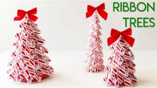 Easy DIY 3D Ribbon Trees [upl. by Zane953]